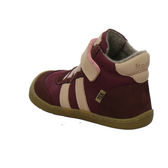Koel Stiefel ungefüttert Mädchen Barefoot Tex Bordeaux