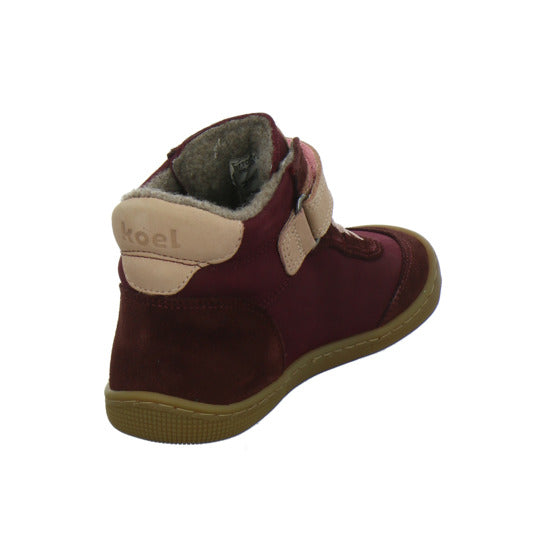 Koel Stiefel ungefüttert Mädchen Barefoot Tex Bordeaux