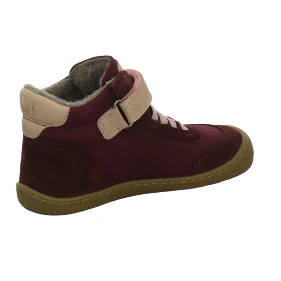 Koel Stiefel ungefüttert Mädchen Barefoot Tex Bordeaux