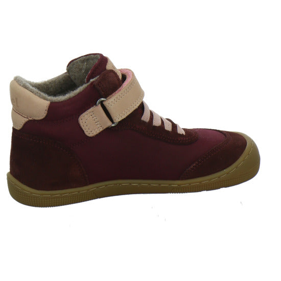 Koel Stiefel ungefüttert Mädchen Barefoot Tex Bordeaux