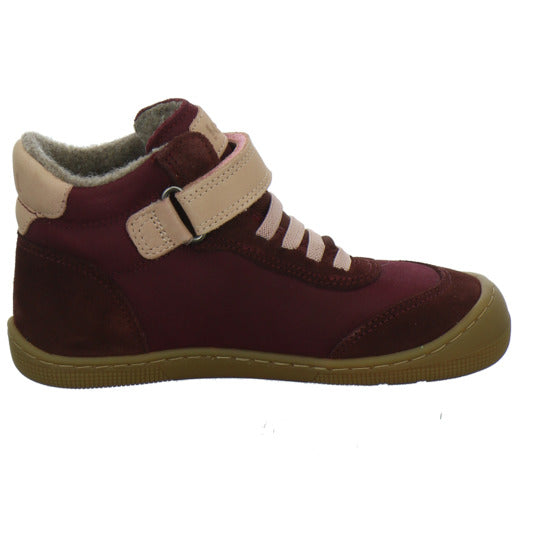 Koel Stiefel ungefüttert Mädchen Barefoot Tex Bordeaux