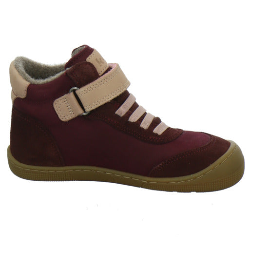 Koel Stiefel ungefüttert Mädchen Barefoot Tex Bordeaux