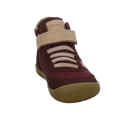 Koel Stiefel ungefüttert Mädchen Barefoot Tex Bordeaux
