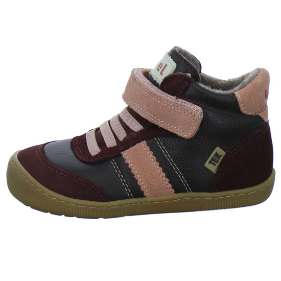 Koel Stiefel ungefüttert Mädchen Barefoot Tex Bordeaux