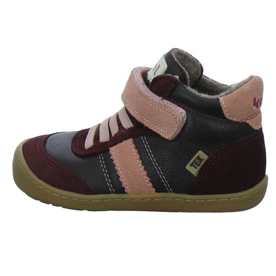 Koel Stiefel ungefüttert Mädchen Barefoot Tex Bordeaux
