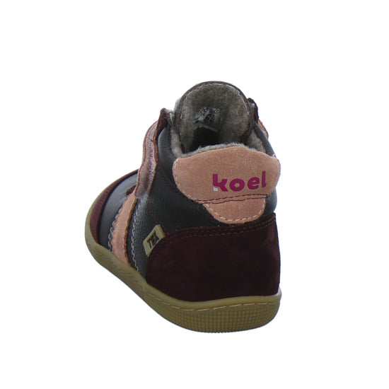 Koel Stiefel ungefüttert Mädchen Barefoot Tex Bordeaux