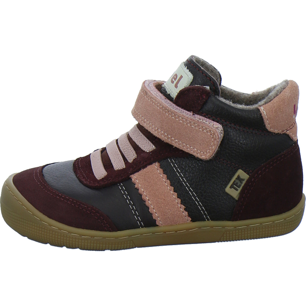 Koel Stiefel ungefüttert Mädchen Barefoot Tex Bordeaux