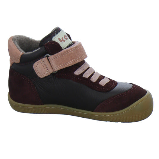 Koel Stiefel ungefüttert Mädchen Barefoot Tex Bordeaux