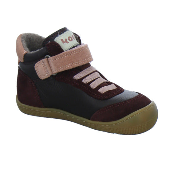 Koel Stiefel ungefüttert Mädchen Barefoot Tex Bordeaux