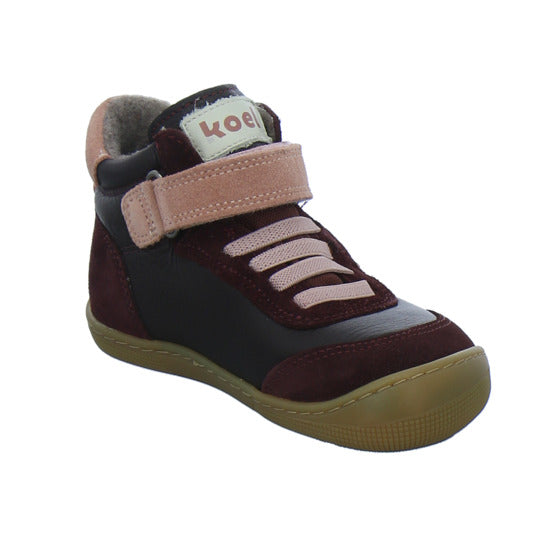 Koel Stiefel ungefüttert Mädchen Barefoot Tex Bordeaux