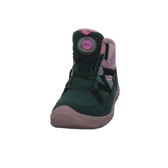 Superfit Stiefel ungefüttert Mädchen Barefit Grün-kombi