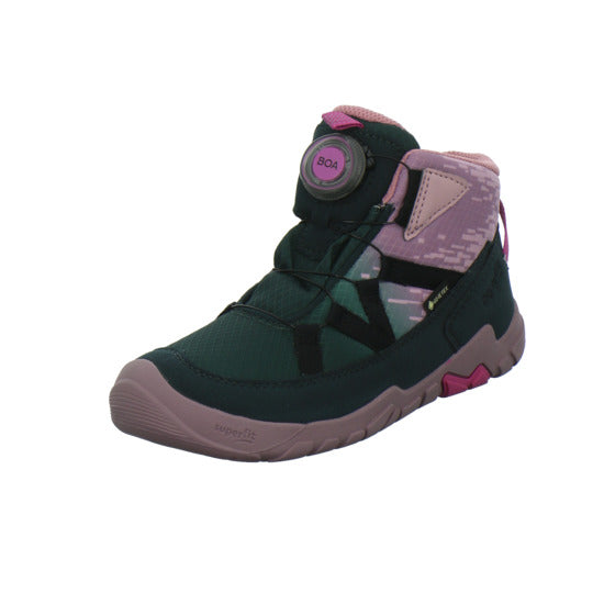 Superfit Stiefel ungefüttert Mädchen Barefit Grün-kombi