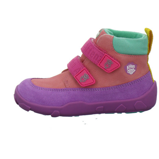 Affenzahn Stiefel ungefüttert Mädchen Leder Friendy Multi