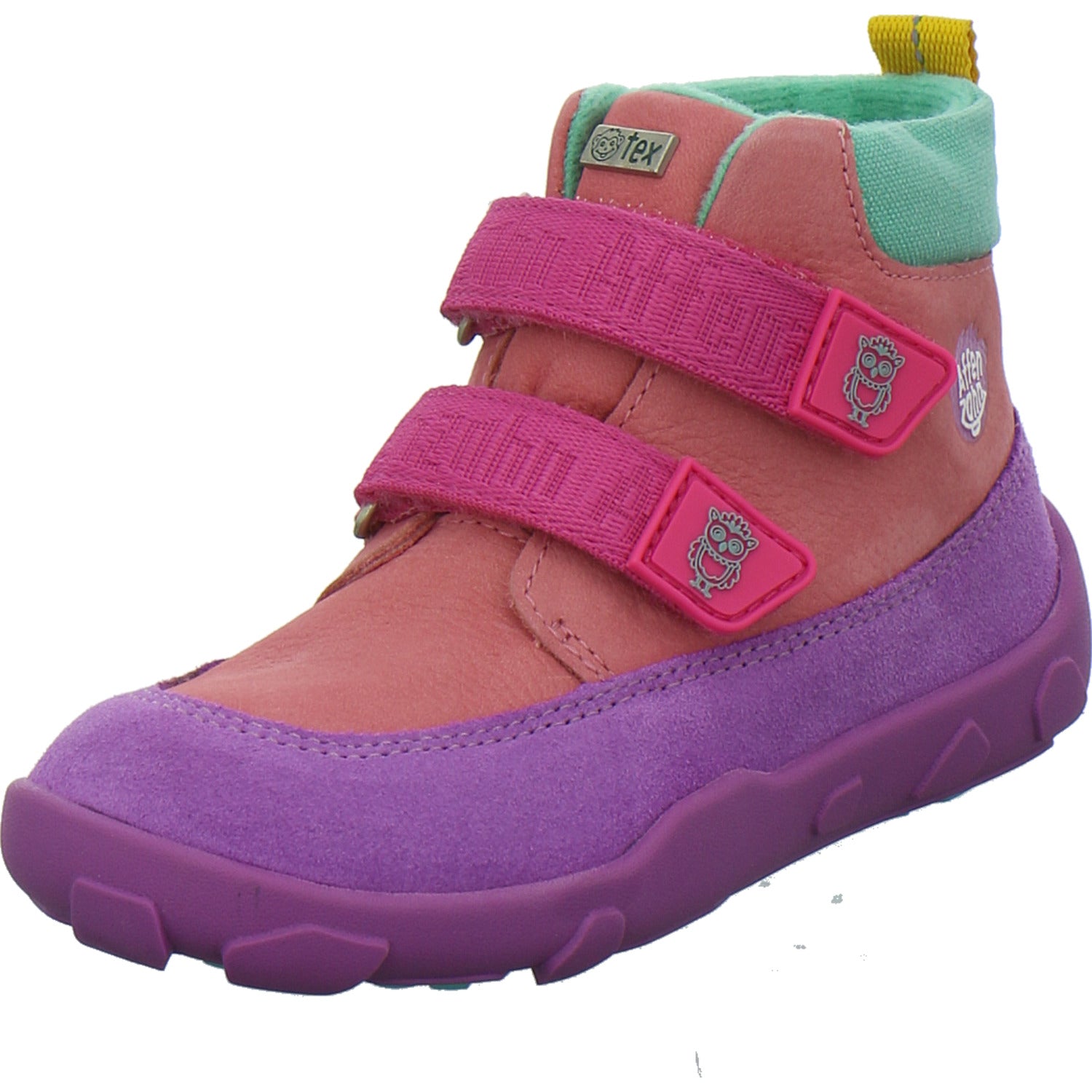 Affenzahn Stiefel ungefüttert Mädchen Leder Friendy Multi