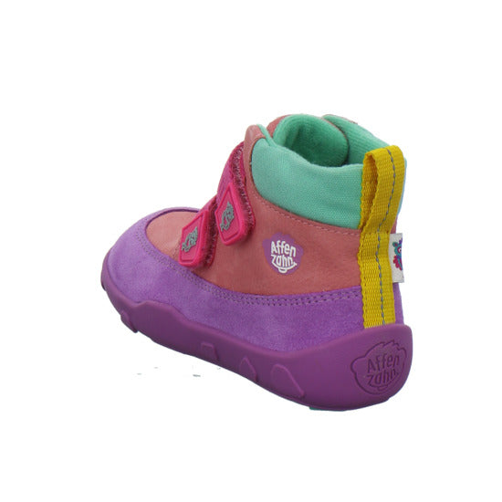 Affenzahn Stiefel ungefüttert Mädchen Leder Friendy Multi