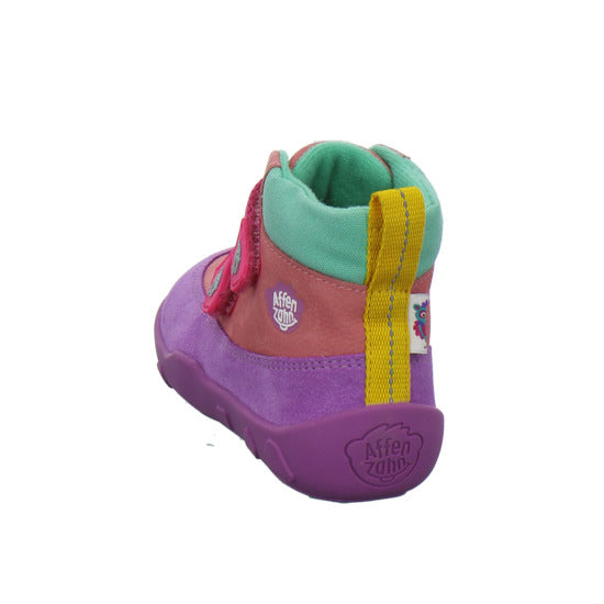 Affenzahn Stiefel ungefüttert Mädchen Leder Friendy Multi