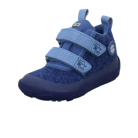Affenzahn Knit Happy Stiefel ungefüttert Blau-kombi