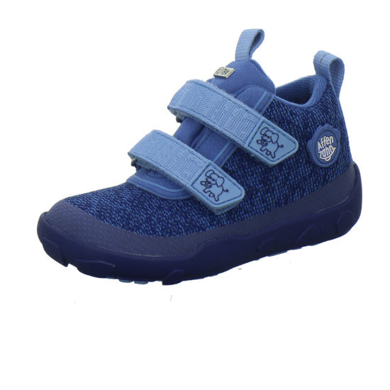 Affenzahn Knit Happy Stiefel ungefüttert Blau-kombi