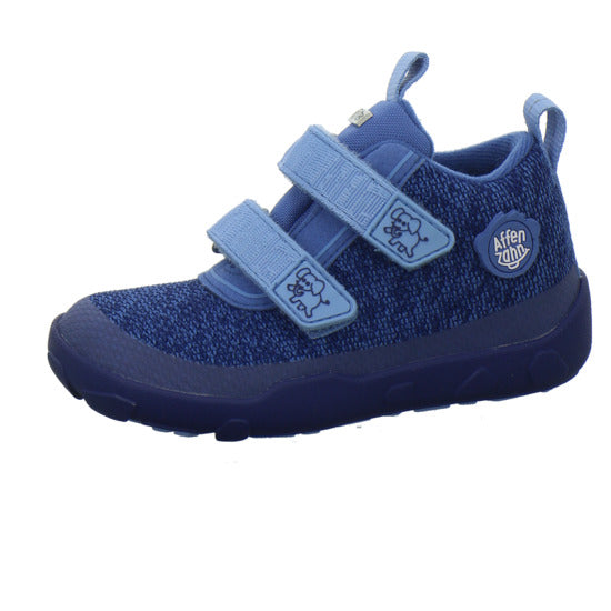 Affenzahn Knit Happy Stiefel ungefüttert Blau-kombi
