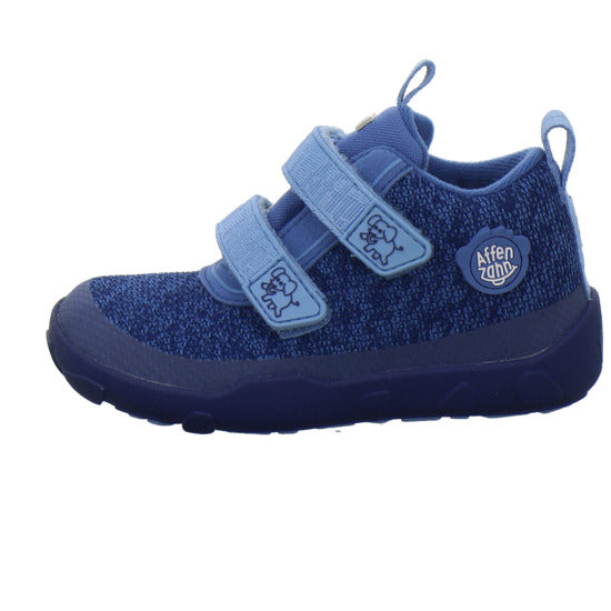 Affenzahn Knit Happy Stiefel ungefüttert Blau-kombi