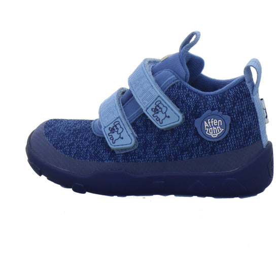 Affenzahn Knit Happy Stiefel ungefüttert Blau-kombi