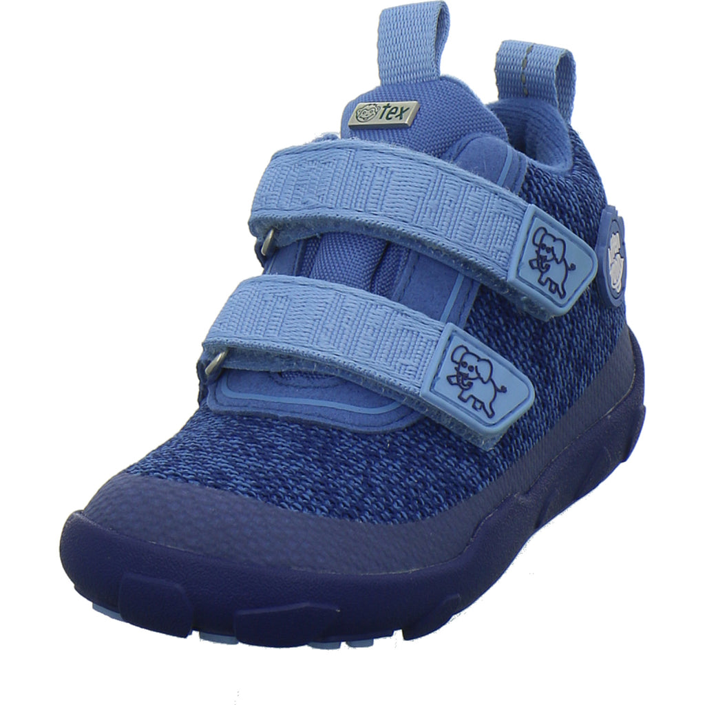 Affenzahn Knit Happy Stiefel ungefüttert Blau-kombi