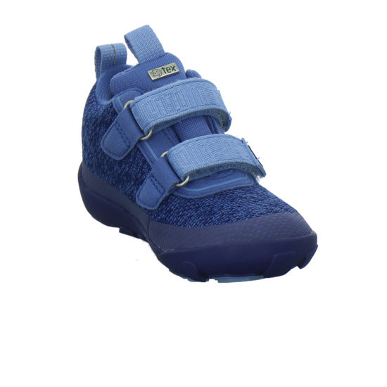 Affenzahn Knit Happy Stiefel ungefüttert Blau-kombi