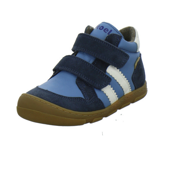 Koel Stiefel ungefüttert Jungen Barefoot Tex Blau-kombi