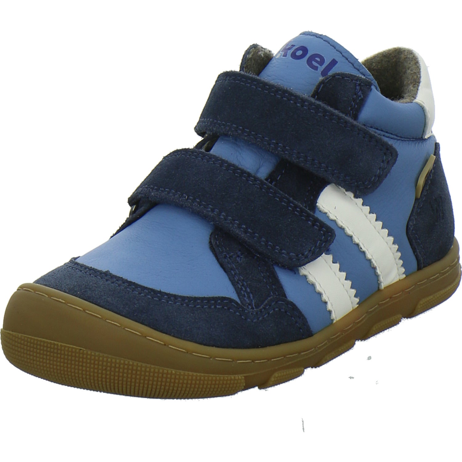 Koel Stiefel ungefüttert Jungen Barefoot Tex Blau-kombi