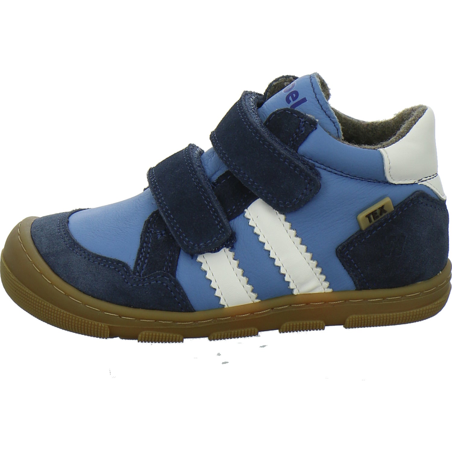 Koel Stiefel ungefüttert Jungen Barefoot Tex Blau-kombi
