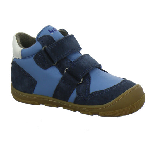 Koel Stiefel ungefüttert Jungen Barefoot Tex Blau-kombi