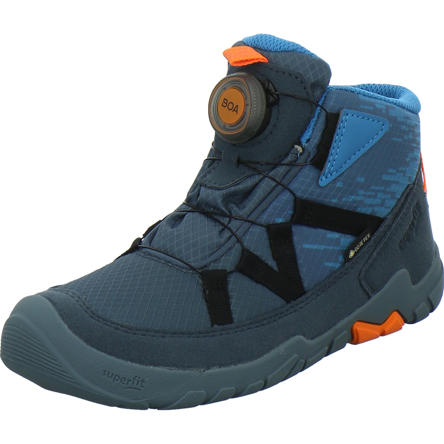Superfit Stiefel ungefüttert Jungen Barefit Blau-kombi
