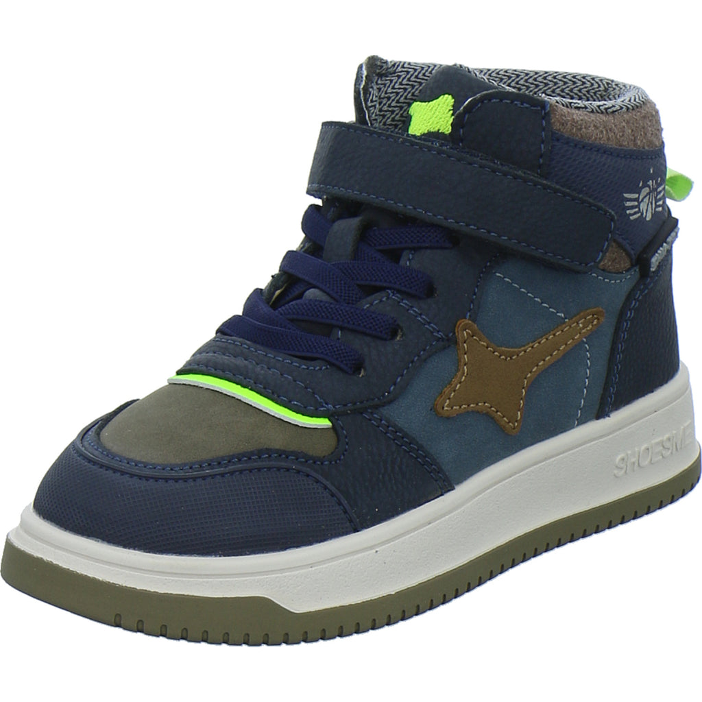 Shoesme Stiefel ungefüttert Jungen Blau-kombi