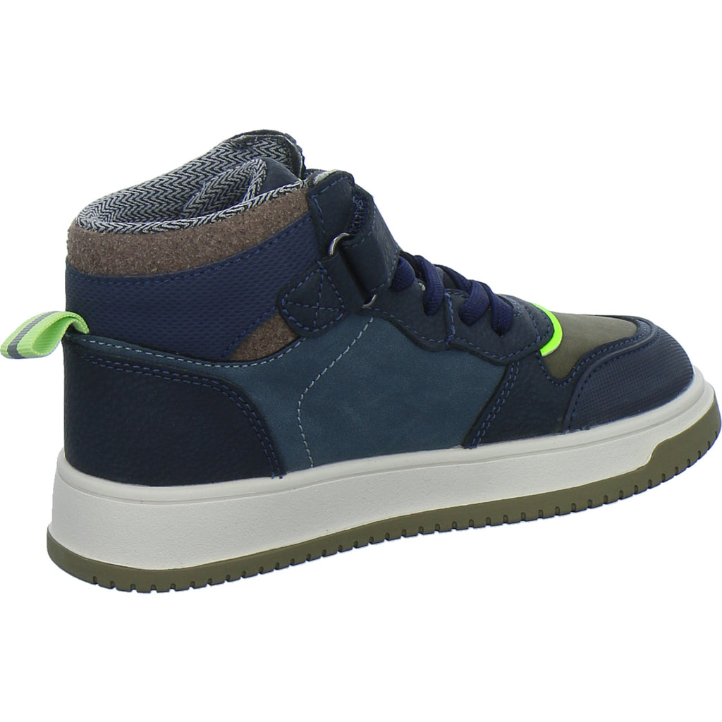 Shoesme Stiefel ungefüttert Jungen Blau-kombi