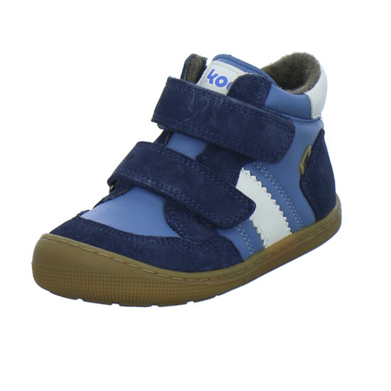 Koel Stiefel ungefüttert Jungen Barefoot Tex Blau-kombi