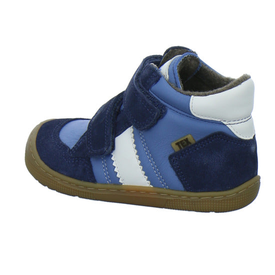 Koel Stiefel ungefüttert Jungen Barefoot Tex Blau-kombi