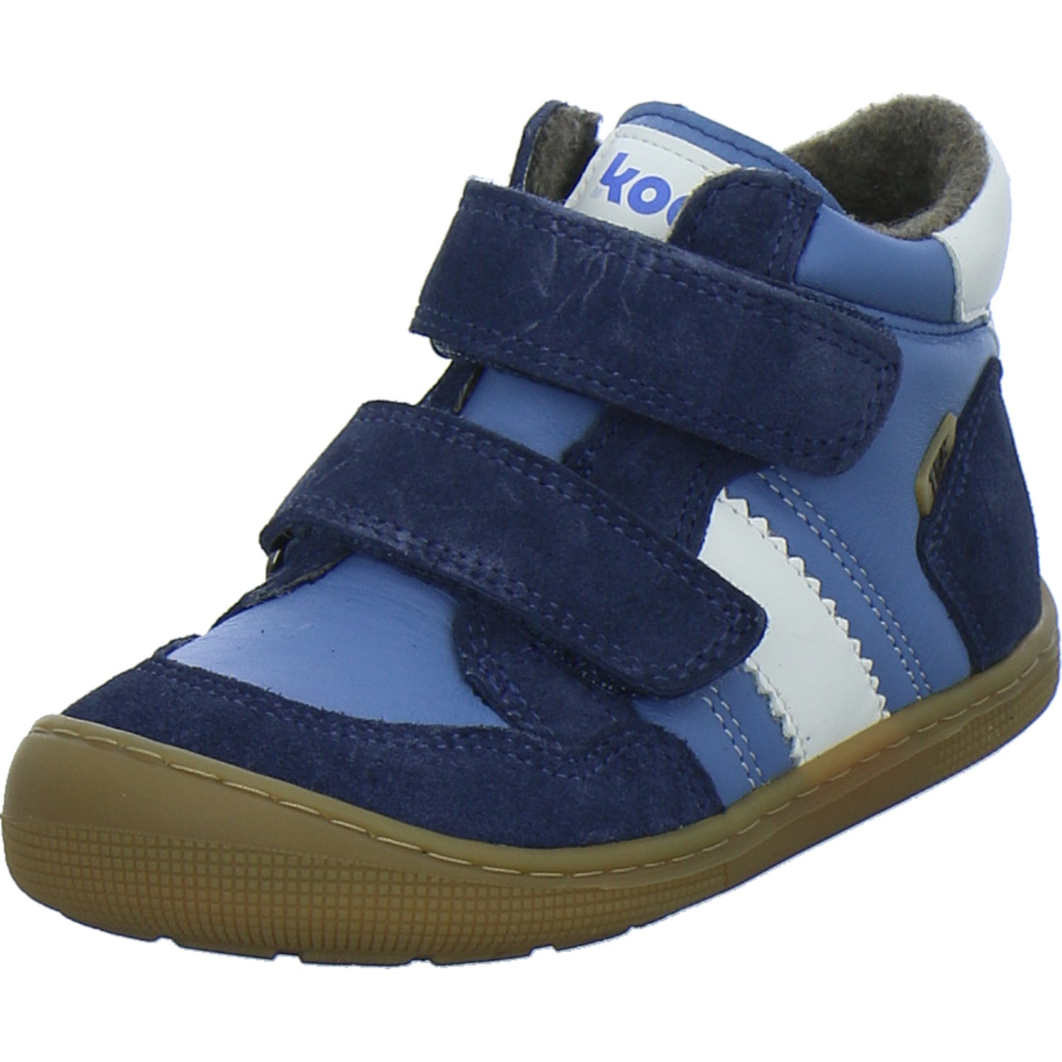 Koel Stiefel ungefüttert Jungen Barefoot Tex Blau-kombi