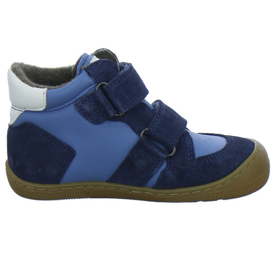 Koel Stiefel ungefüttert Jungen Barefoot Tex Blau-kombi
