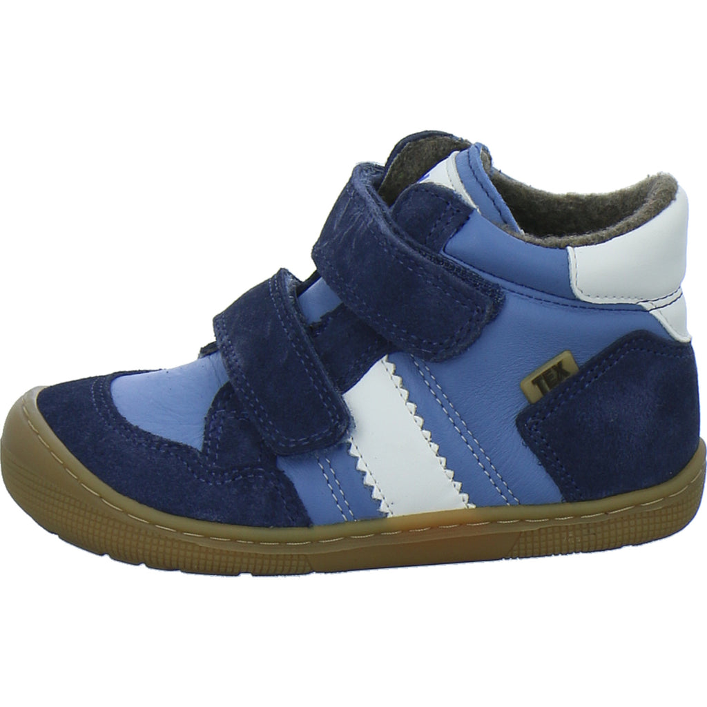 Koel Stiefel ungefüttert Jungen Barefoot Tex Blau-kombi