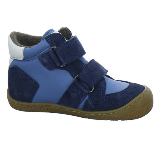 Koel Stiefel ungefüttert Jungen Barefoot Tex Blau-kombi