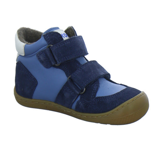 Koel Stiefel ungefüttert Jungen Barefoot Tex Blau-kombi