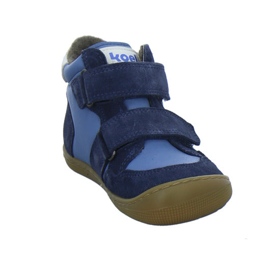 Koel Stiefel ungefüttert Jungen Barefoot Tex Blau-kombi