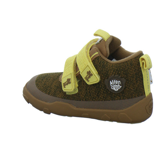 Affenzahn Stiefel ungefüttert Jungen Knit Happy Braun-kombi