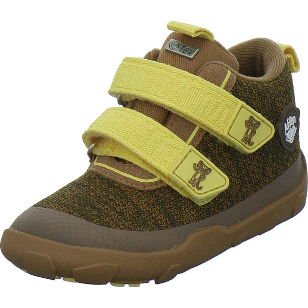 Affenzahn Stiefel ungefüttert Jungen Knit Happy Braun-kombi