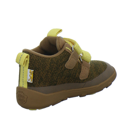 Affenzahn Stiefel ungefüttert Jungen Knit Happy Braun-kombi