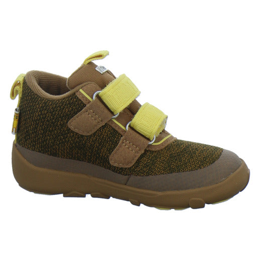 Affenzahn Stiefel ungefüttert Jungen Knit Happy Braun-kombi
