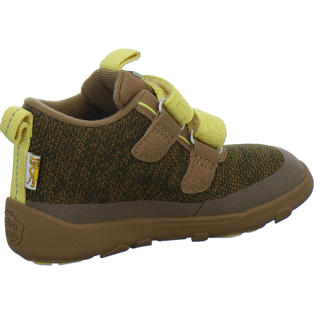 Affenzahn Stiefel ungefüttert Jungen Knit Happy Braun-kombi