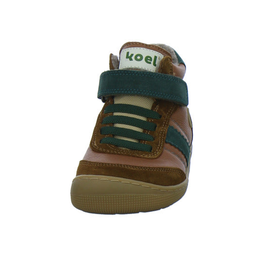 Koel Stiefel ungefüttert Jungen Barefoot Tex Braun-kombi