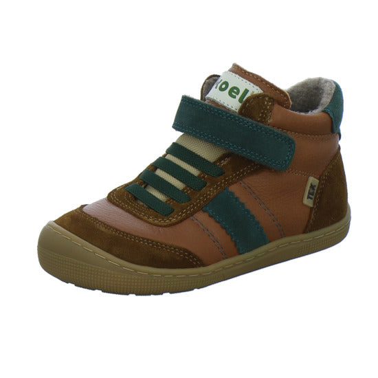 Koel Stiefel ungefüttert Jungen Barefoot Tex Braun-kombi