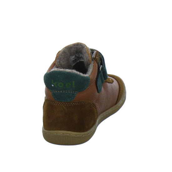Koel Stiefel ungefüttert Jungen Barefoot Tex Braun-kombi